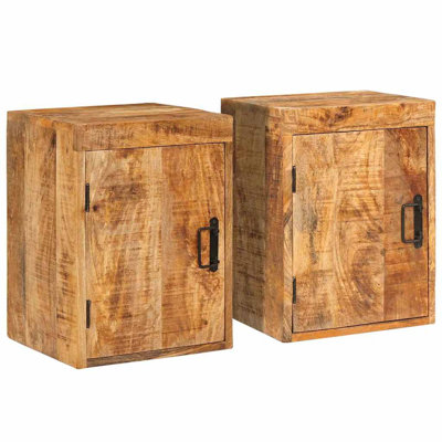35cm W Solid Wood Bedside Table