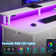 Linze Computer Desk w/ Monitor Shelf, RGB LED Lights, USB Ports & Drawers