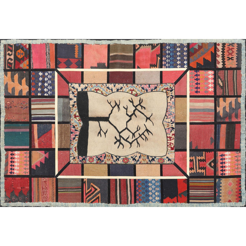 Tapis contemporain 100% lavable à la machine 574, Rectangle 3 pi x 5 pi