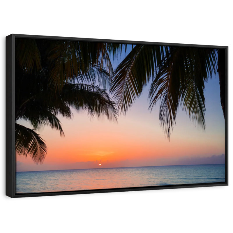 Impression sur toile Cayo Beach Sunset, H 21 po x l 31 po