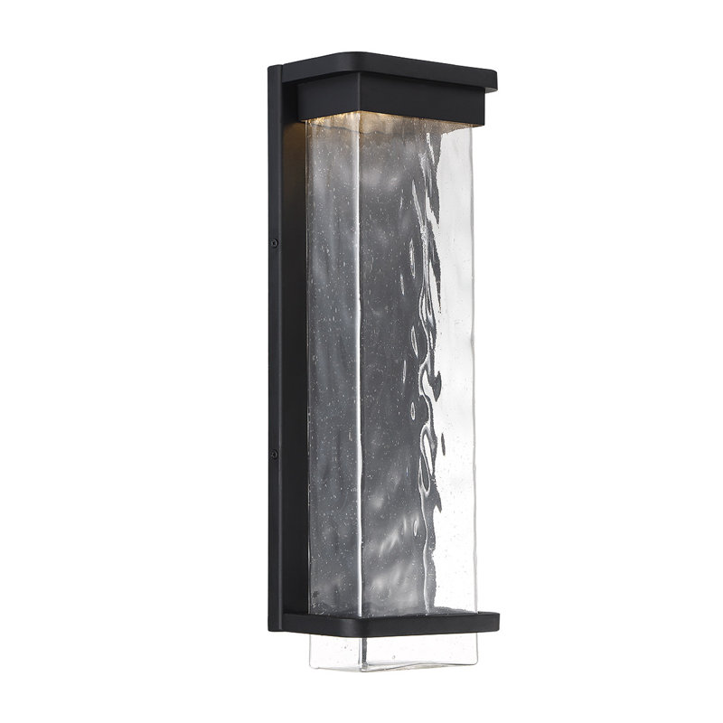 Vitrine LED Outdoor Flush Mount, Black, 21" H x 6.5" W x 4" D