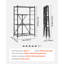 Tablette de rangement pliante avec roulettes