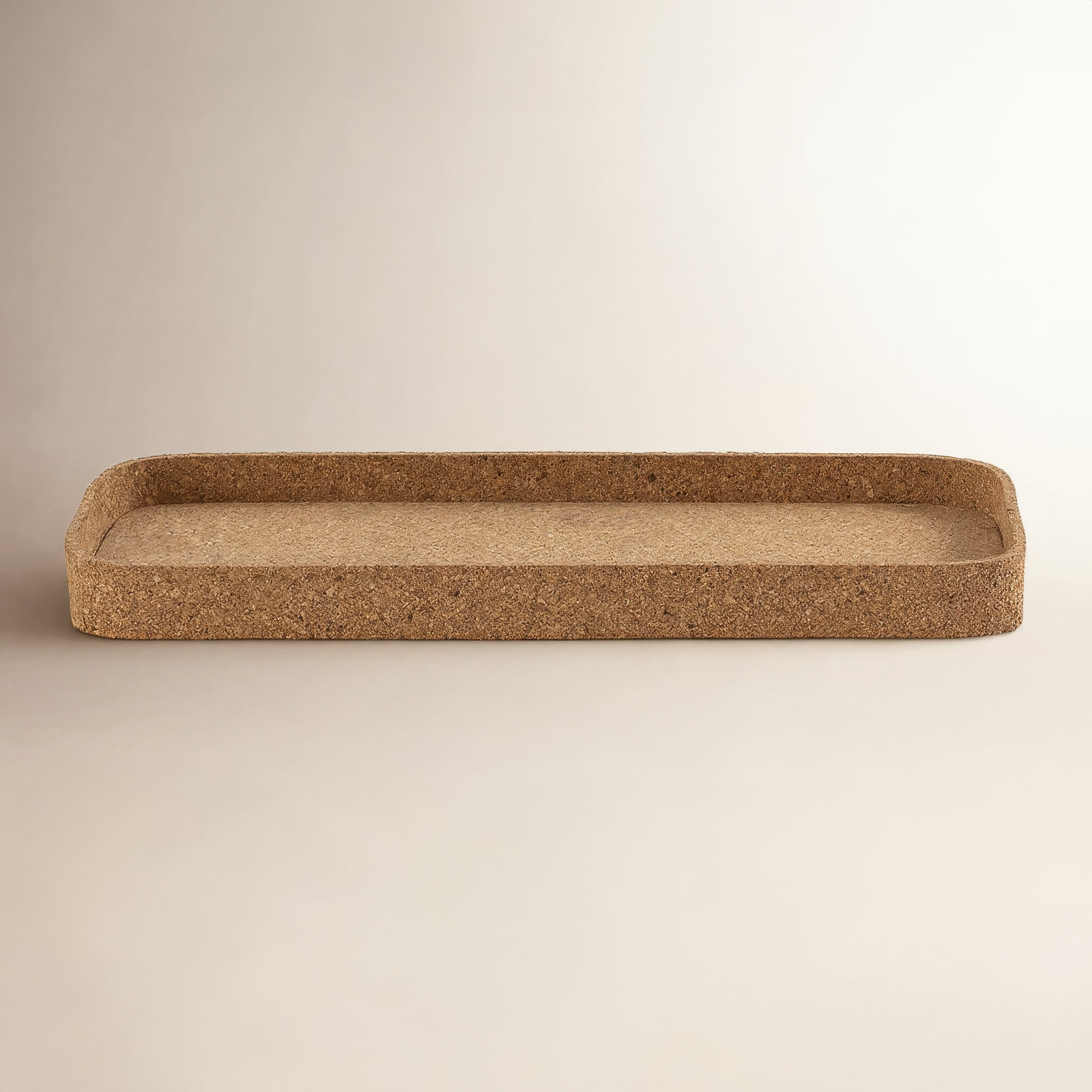 Cork Decorative Tray, 6.5"Wx15.5"Dx1.25"H