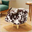 Charmant repose-pieds en forme de vache, tabouret d'appoint moderne pour la décoration intérieure, idéal pour le salon, la chambre à coucher et les espaces extérieurs