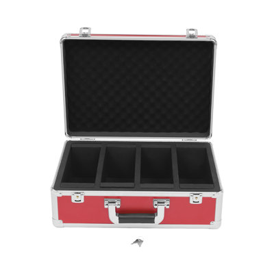 Card Storage Box Card Display Case 4 Row Card Holder Box With 8 Dividers
