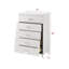 Meuble de rangement contemporain pour chambre à coucher 5 tiroirs 1 pièce