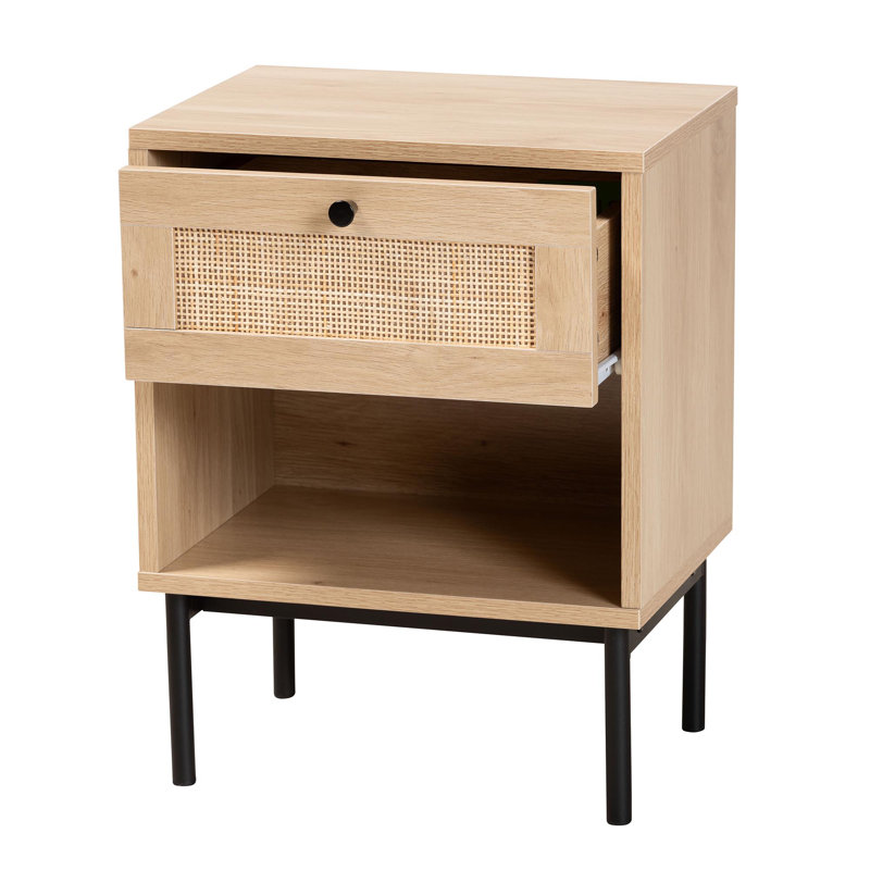 Table de bout avec rangement Azueta de 20,5 po de hauteur
