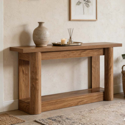 Entryway Table,2-Tier Console Table
