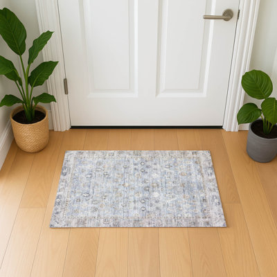 Premium Machine Washable Maag AMF1772 Global Rug