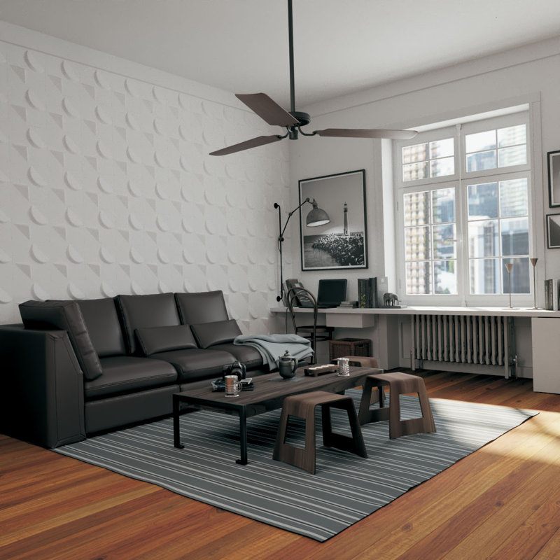 Apollo White Textured 3D PVC Wall Panel