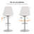 Modern Bar Stools Set Of 2, Adjustable Counter Height Bar Stools With Back For Kitchen & Bar-1427964166