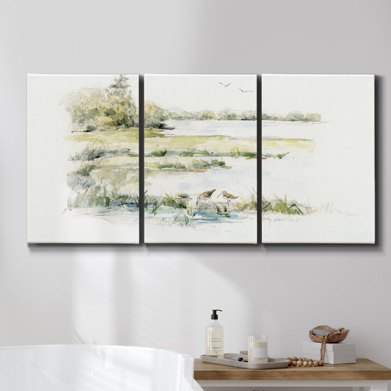 Étude de montagne enneigée II - Toile encadrée multi-pièces, H 60 po x l 120 po x P 2 po