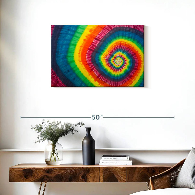 Avery Spiral Tie Dye abstrait, H 20 po x l 30 po