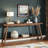Farmhouse Console Table, 70.9" Entryway Table 2-Tier Sofa Table