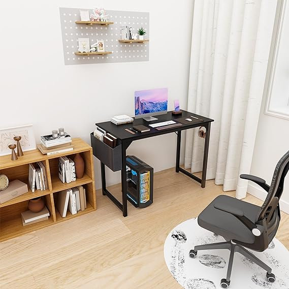 Ebern Designs Kalayiah Metal Base Computer Desk | Wayfair