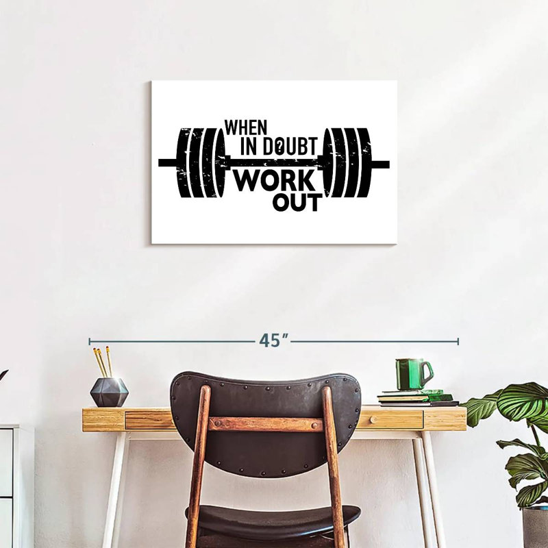 Kema When In Doubt Work Out, 20" H x 30" W