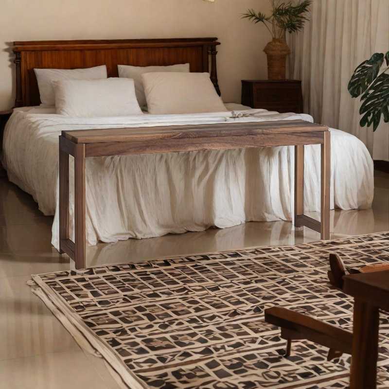 Jocylin Upholstered Bench, 17.71" H x 39.37" W x 12.59" D