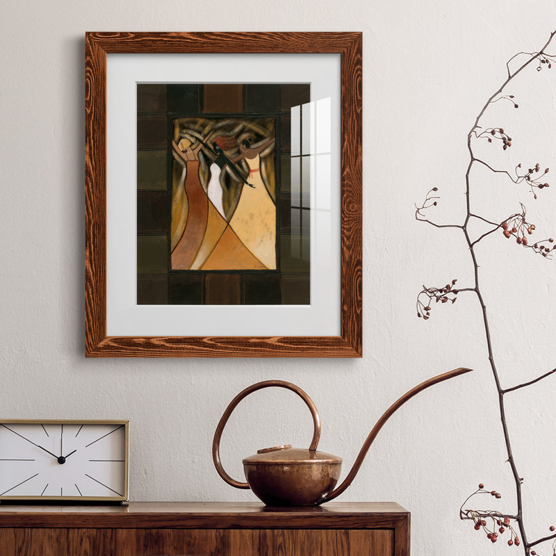 Divine Grace II - peinture encadrée, Papier avec cadre érable, H 24 po x l 18 po x P 1,5 po