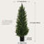 Cèdre artificiel dans un pot, faux arbre-1219485044