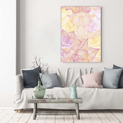 Flowers - Wrapped Canvas Print