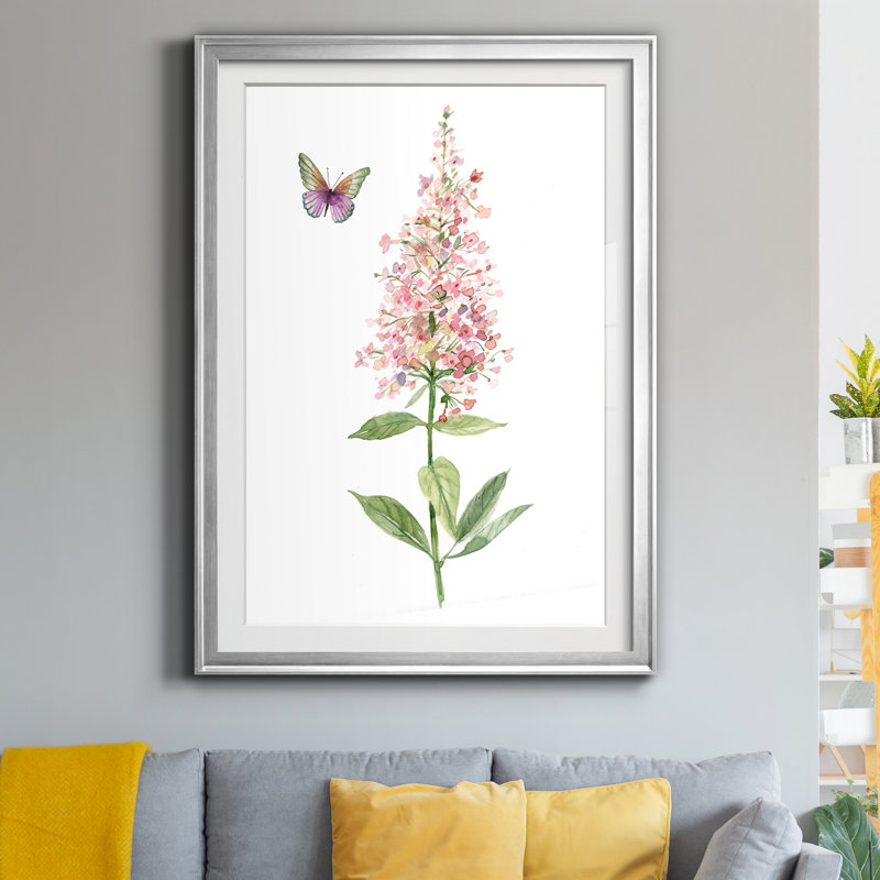 Wildflower Botanical II - Cadre photo, reproduction d'art sur papier, H 18,5 po x l 24,5 po x P 1,5 po, Feuille argentée