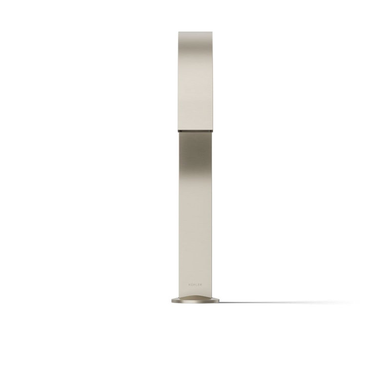 Components Deck-Mount Bath Spout with Ribbon Design, Brushed Nickel