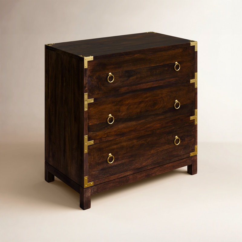 Radcliff 3 Drawer Accent Chest, Brown