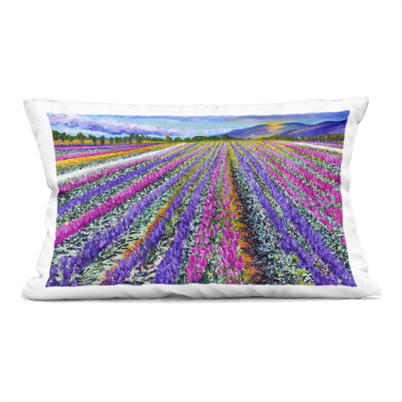 Coussin décoratif imprimé Reflections Of The Sea, design par Lee Ann Zirbes, Rectangle H 20 po x l 14 po