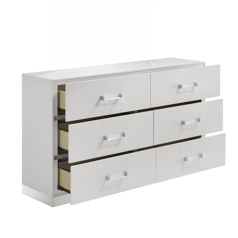 Alyviah Wood Horizontal Dressers, White