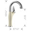 Robinet de bar à double jet Artona - Acier / anthracite-22742996-55606479