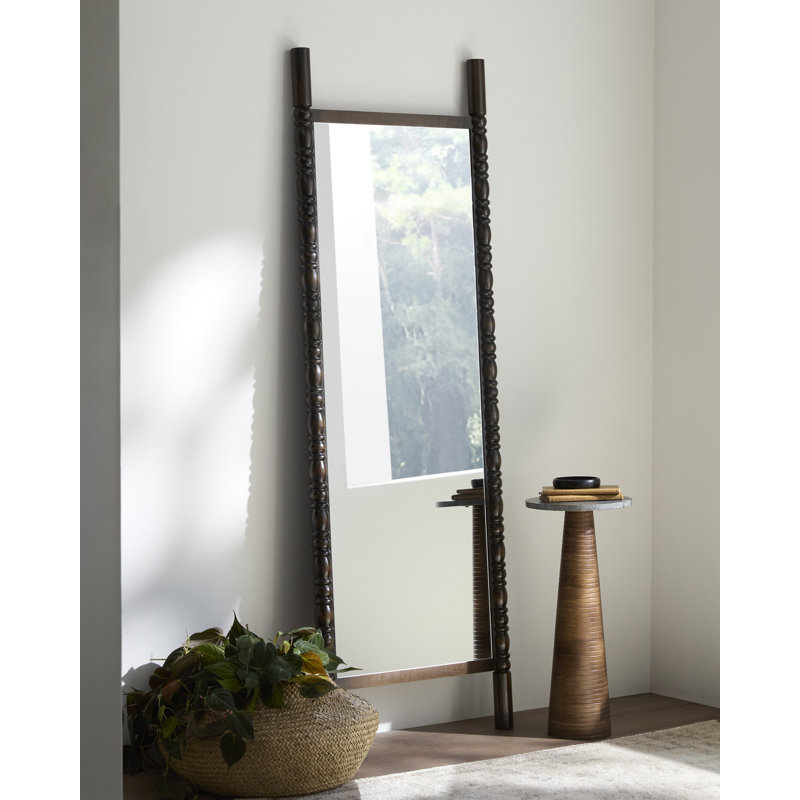 Galey Alix x Livabliss Bennet Mirror, 65" x 22", Dark Brown