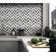 Stella 1" x 3" Chevron Metal Marble Mosaic Wall Tile