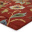 Tapis rouge / vert / beige en laine touffeté à la main Schupple-27430905