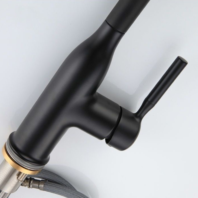 Robinet de cuisine KDK, Noir mat