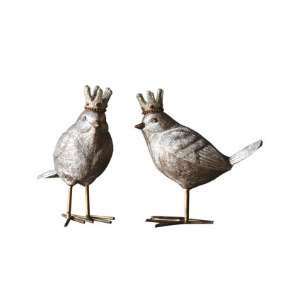 Resin Bird with Crown Finish Styles