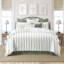 August Stripe Reversible Cotton Duvet Cover Set-505051813-505051809