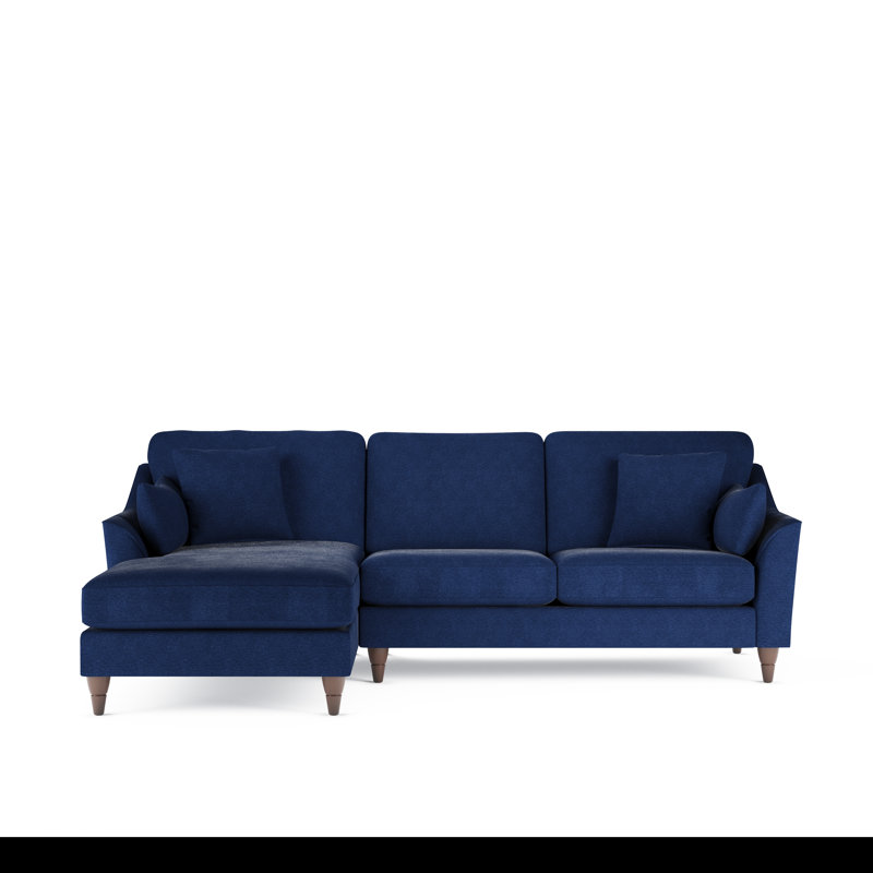 Melbern 3 Seater Corner Sofa, Left Hand Facing, Navy