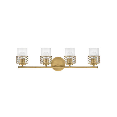 Meuble-lavabo à quatre lumières