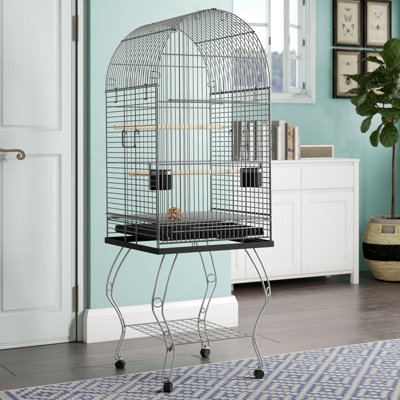 Chuk Dome Top Parrot Bird Cage with Stand