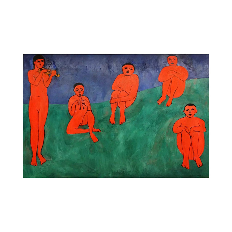 Music by Henri Matisse - Wrapped Canvas Painting, 20.32 cm H x 30.48 cm W