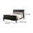 Ryla Full Size Bed, Sleigh Panel Headboard And Footboard, Black Solid Wood