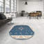 Tapis contemporain bleu-670991714