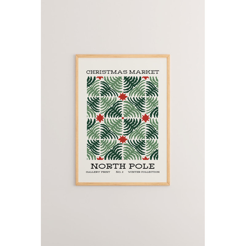«Festive Christmas», peinture encadrée décorative de 13,0 po x 19,0 po | Cadre 100% bois massif (épaisseur: 0,8 pouce), œuvre d'art 100% MDF | Impression numérique pour des couleurs vives, décoration murale parfaite pour la maison et le bureau