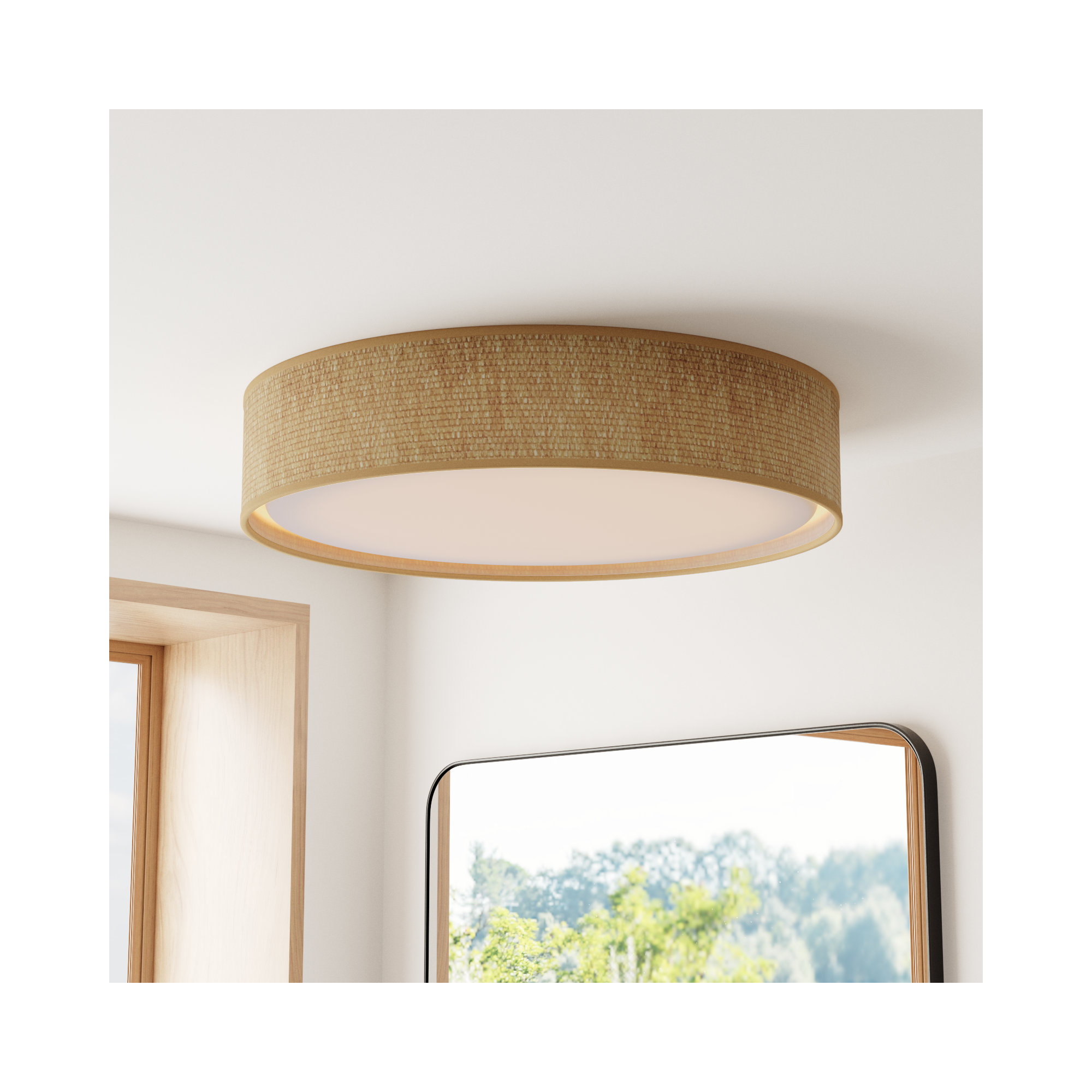 Poppy Single Light LED Flush Mount, 32 W