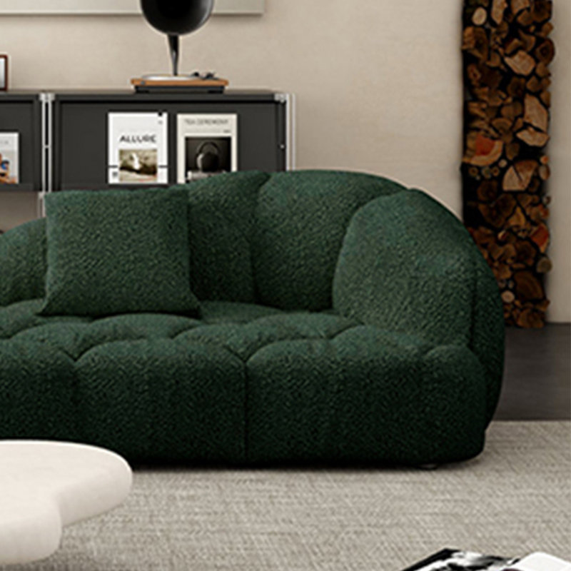 Canapé Marshmallow, Vert foncé, 27.55" H x 122" W x 45.27" D