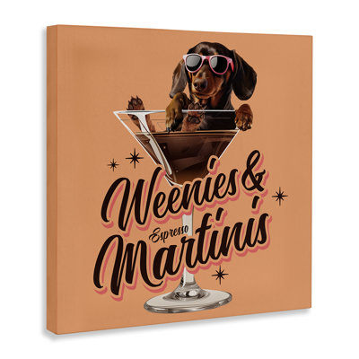  Art mural sur toile Weenie's & Espresso Martinis par Jim Baldwin