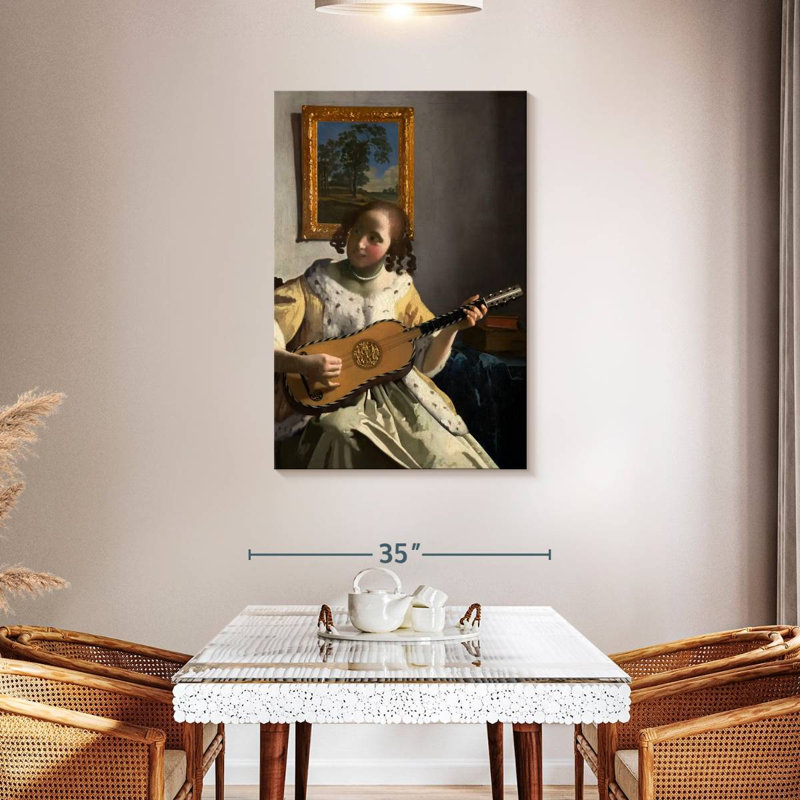 Abarca The Guitar Player, 45" H x 30" W