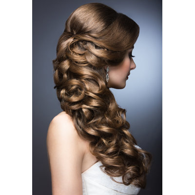 Beautiful Woman 1 Piece Wrapped Canvas Wall Art
