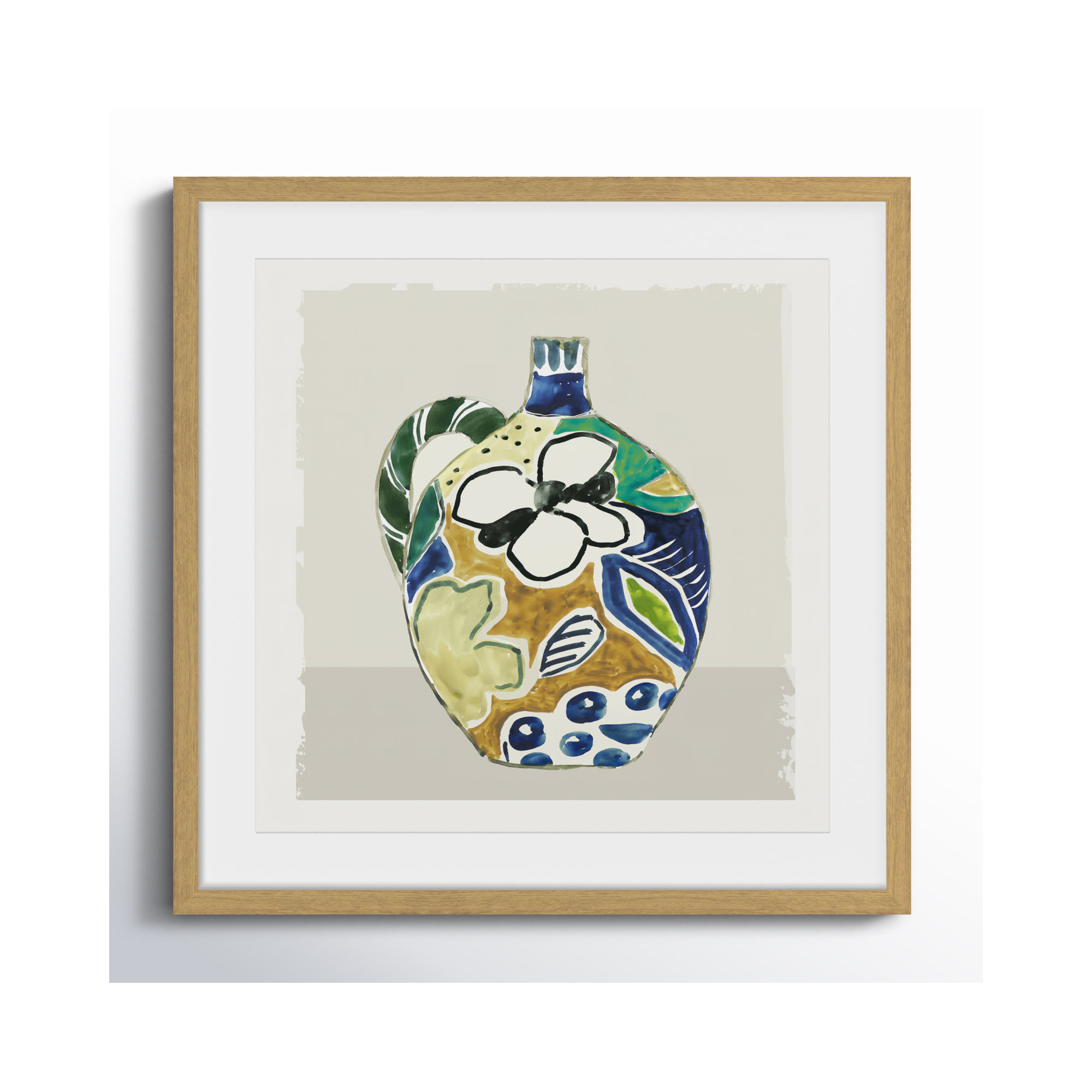 Picasso Vase by Aimee Wilson, 17" H x 17" W x 0.75" D, Natural