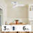32'' Small Ceiling Fan With Light Kit & Remote-740172514-740172516